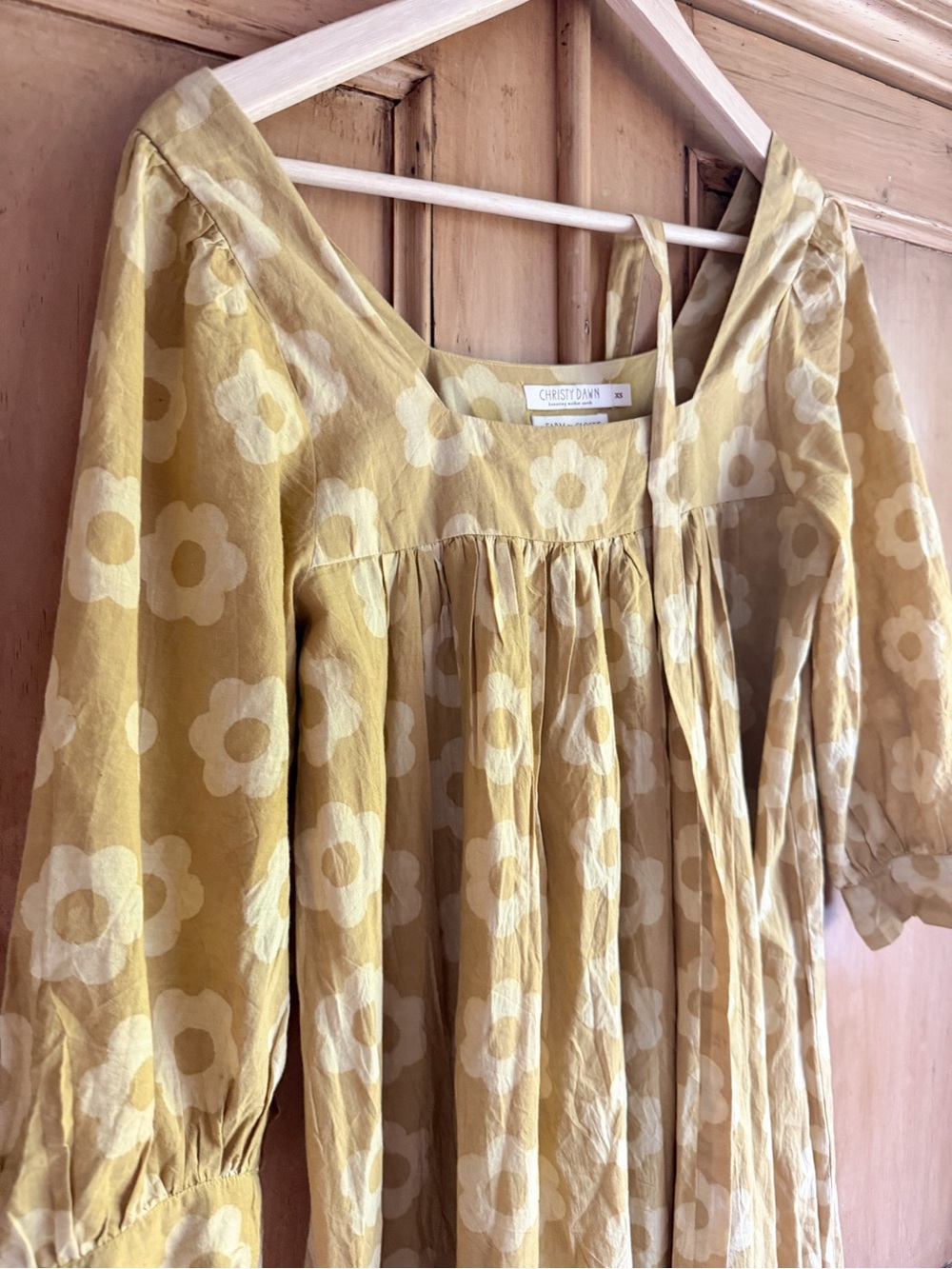 Christy Dawn Bianca sunshine daisy Yellow Floral dress XS - Picture 3 of 5